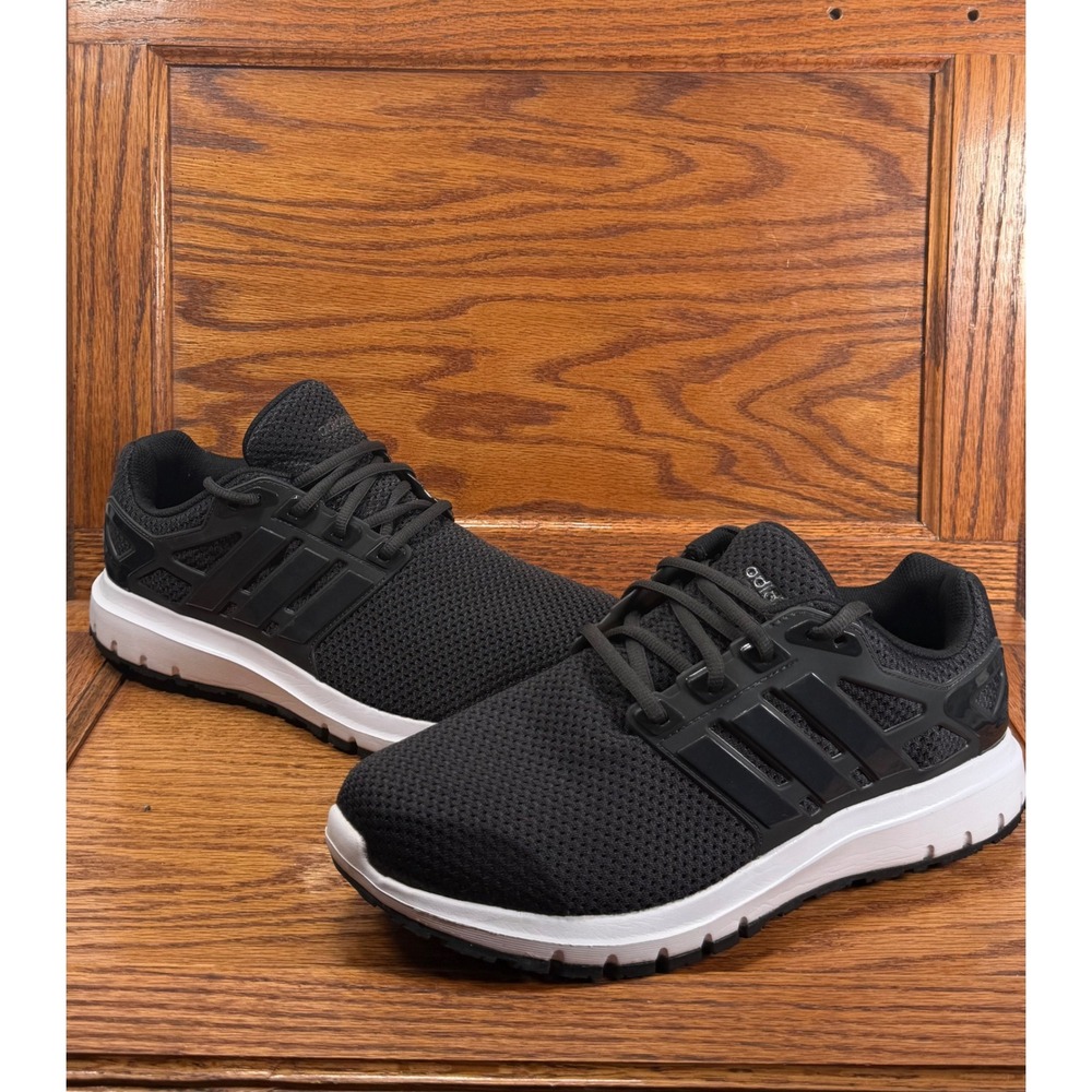 Adidas Energy Cloud V BY9058 Mens Running Shoes Black White Size 10.5 4E Wide